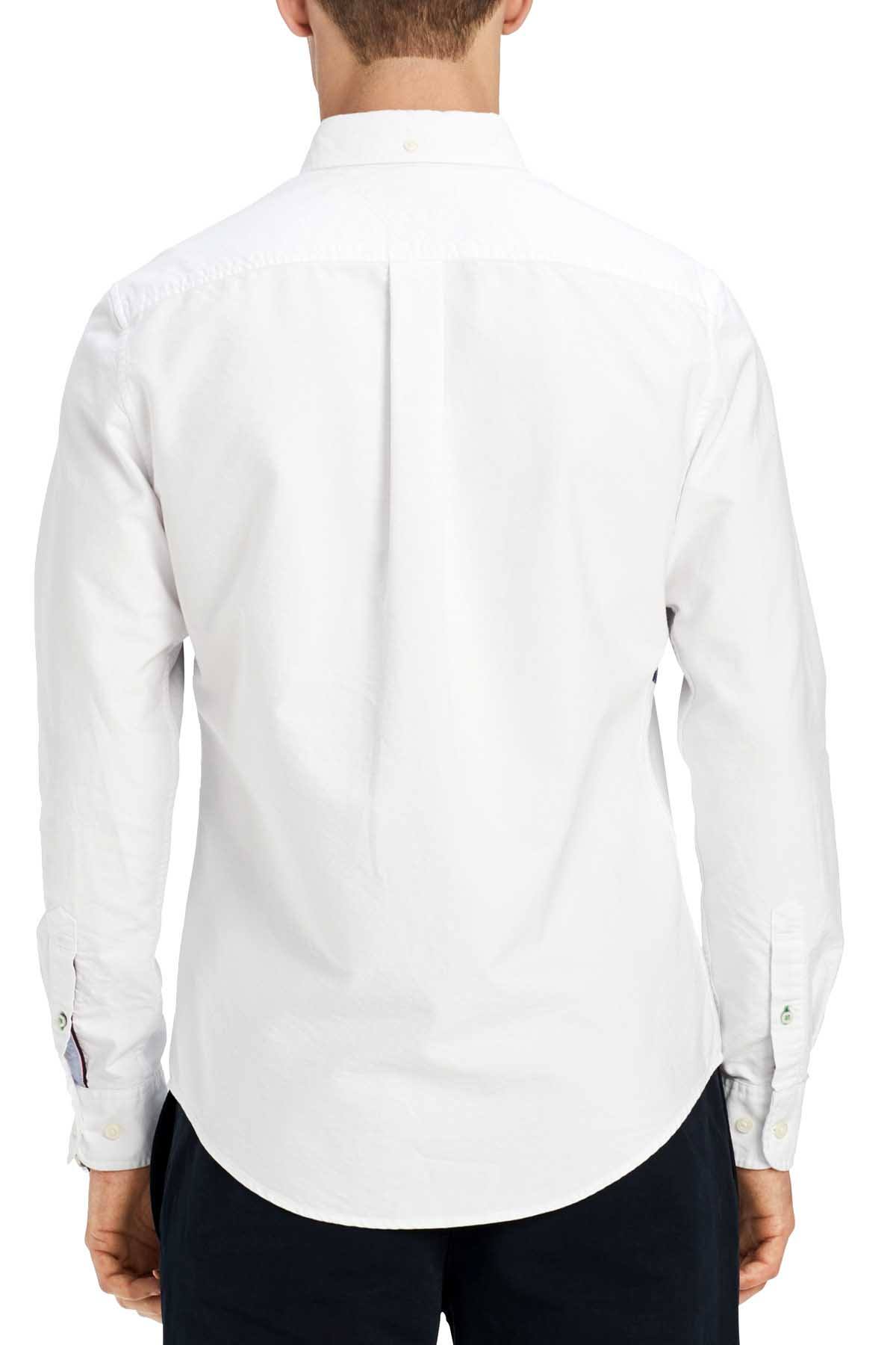 Tommy Hilfiger Bright White Pieced New England Colorblocked Shirt