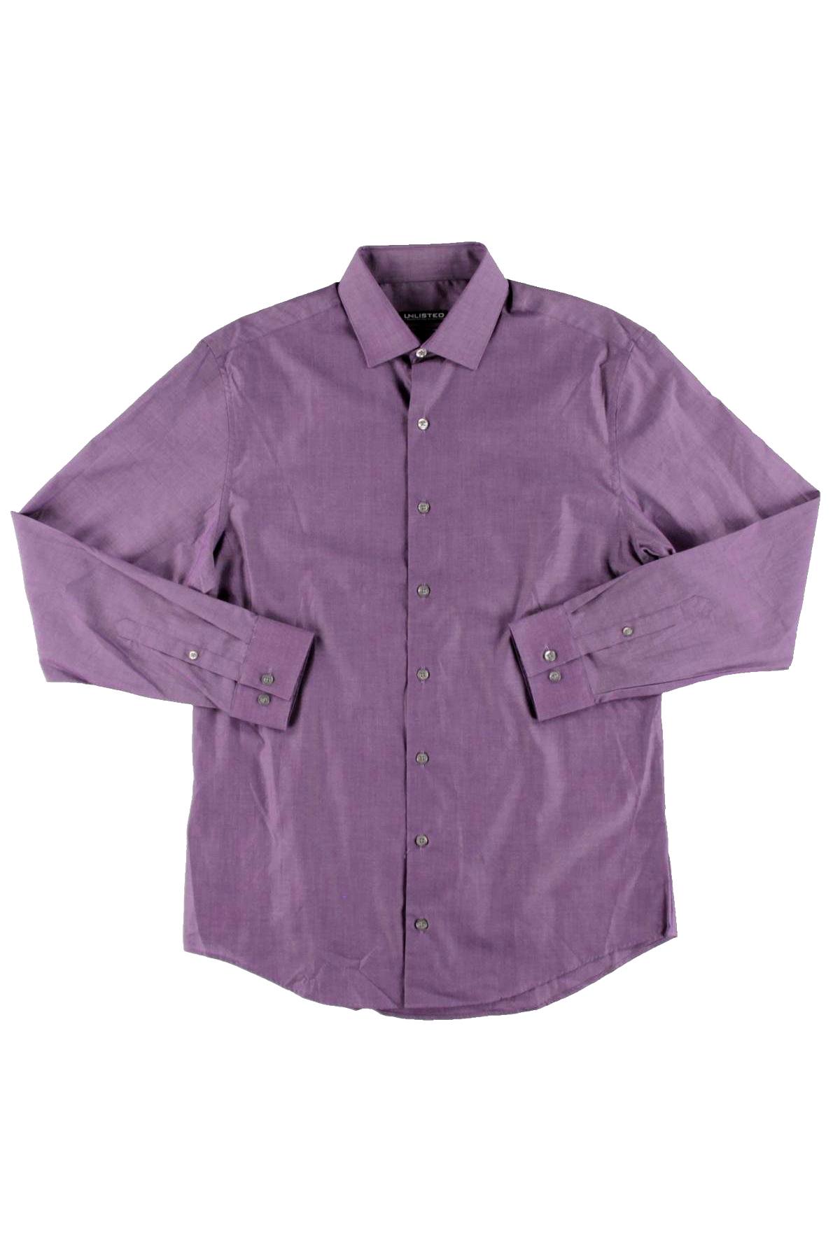 Unlisted by Kenneth Cole Boisenberry Slim Fit Chambray Dress Shirt