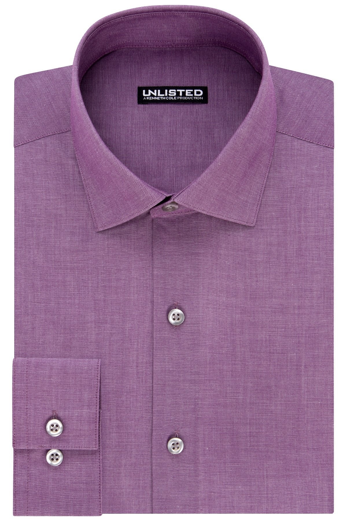 Unlisted by Kenneth Cole Boisenberry Slim Fit Chambray Dress Shirt