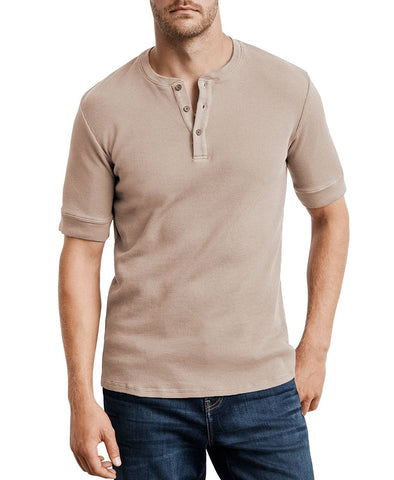 Velvet By Graham & Spencer Larry Short Sleeve Henley Nassau