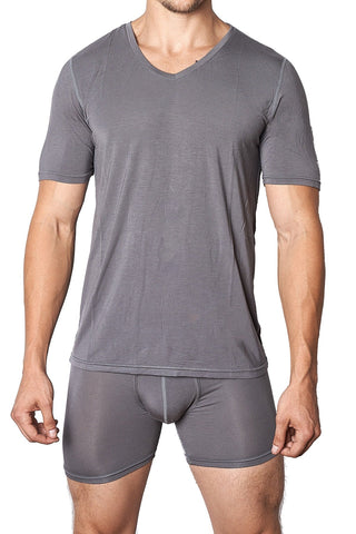 Yocisco's Slate Essentials V-Neck Shirt