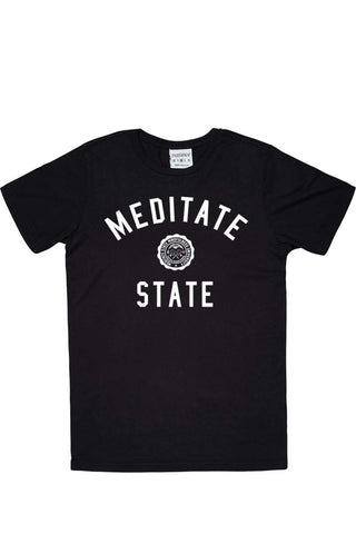 Rxmance Black Meditate State Crew Tee