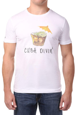 Spenglish White Cuba Diving Tee