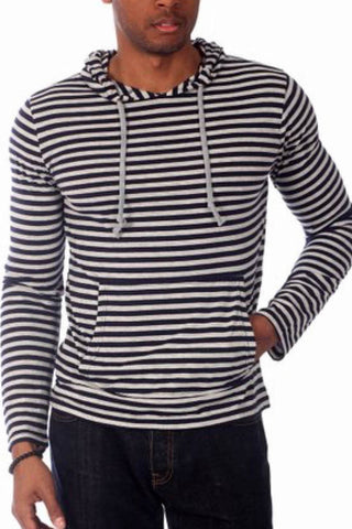 Filthy Etiquette Charcoal Grey Stripe Julian Hoodie