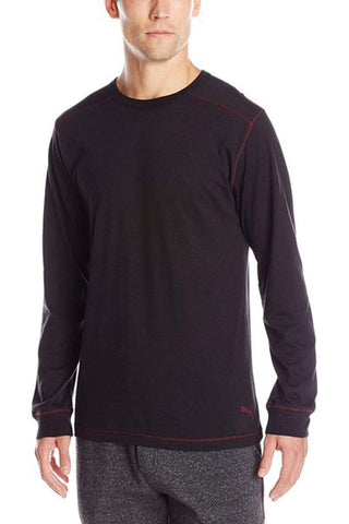 Puma Black Long Sleeve Lounge Shirt